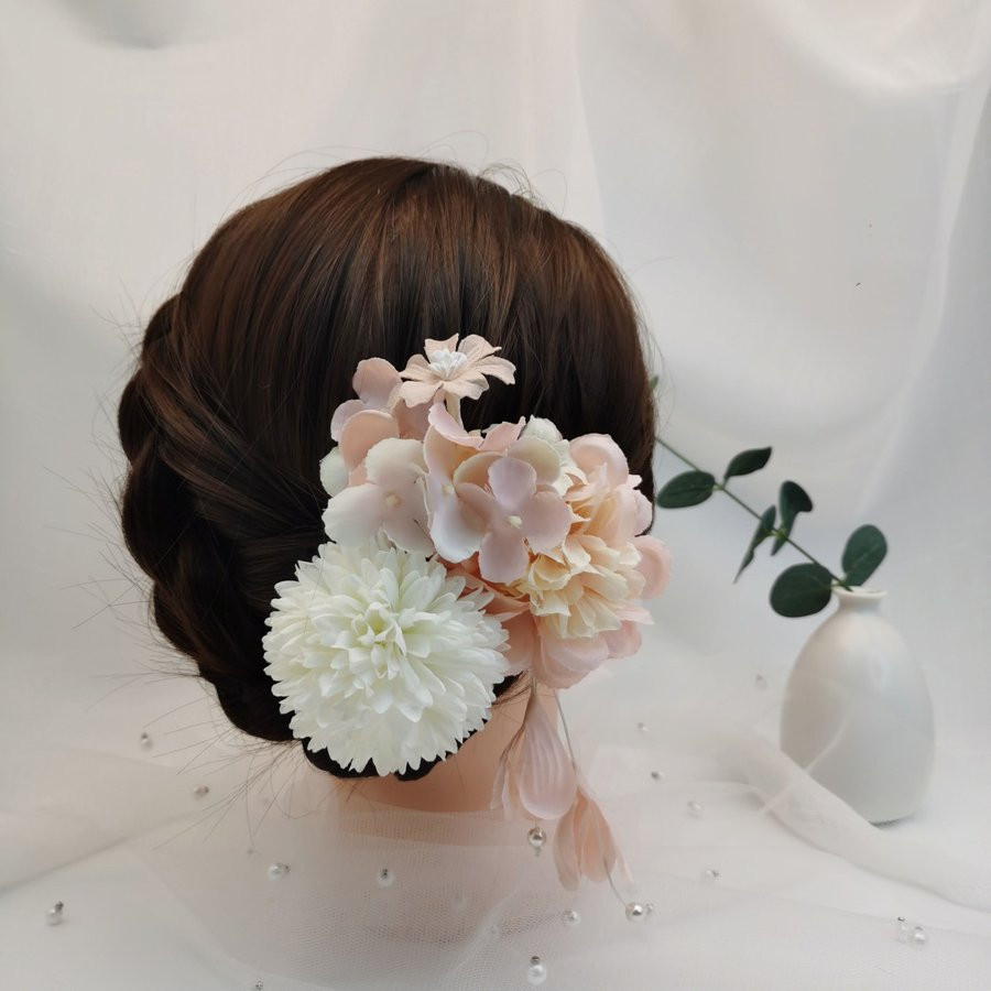 髪飾り 和装 浴衣 着物 振袖 前撮り ヘアアクセ 夏 花 造花 結婚式 成人式