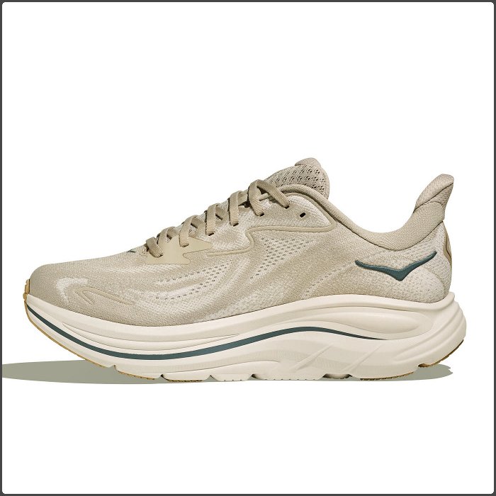 ホカ メンズ ランニングシューズ クリフトン 10 マラソン 長距離 ジョギング 運動靴 厚底 スポーツ トレーニング ベージュ HOKA 1162030 | HOKA ONEONE | 01