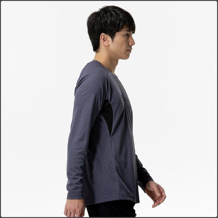 ミズノプロ メンズ KUGEKI ロングTシャツ 長袖 野球 トレーニングウェア 運動 スポーツウェア 吸汗速乾 グレー グリーン mizunopro 12JACT76 | MIZUNO | 03
