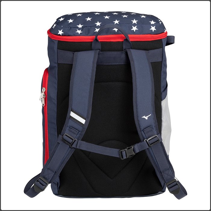 爆買 ミズノ ジュニア バックパック 30L 野球 少年野球 小学生 子ども ソフトボール リュックサック バッグ バット収納可能 ネイビー ブラック mizuno 1FJDC950 | MIZUNO | 02