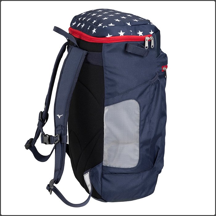 爆買 ミズノ ジュニア バックパック 30L 野球 少年野球 小学生 子ども ソフトボール リュックサック バッグ バット収納可能 ネイビー ブラック mizuno 1FJDC950 | MIZUNO | 03