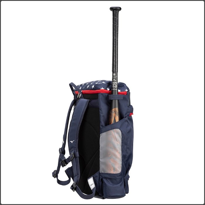 爆買 ミズノ ジュニア バックパック 30L 野球 少年野球 小学生 子ども ソフトボール リュックサック バッグ バット収納可能 ネイビー ブラック mizuno 1FJDC950 | MIZUNO | 09