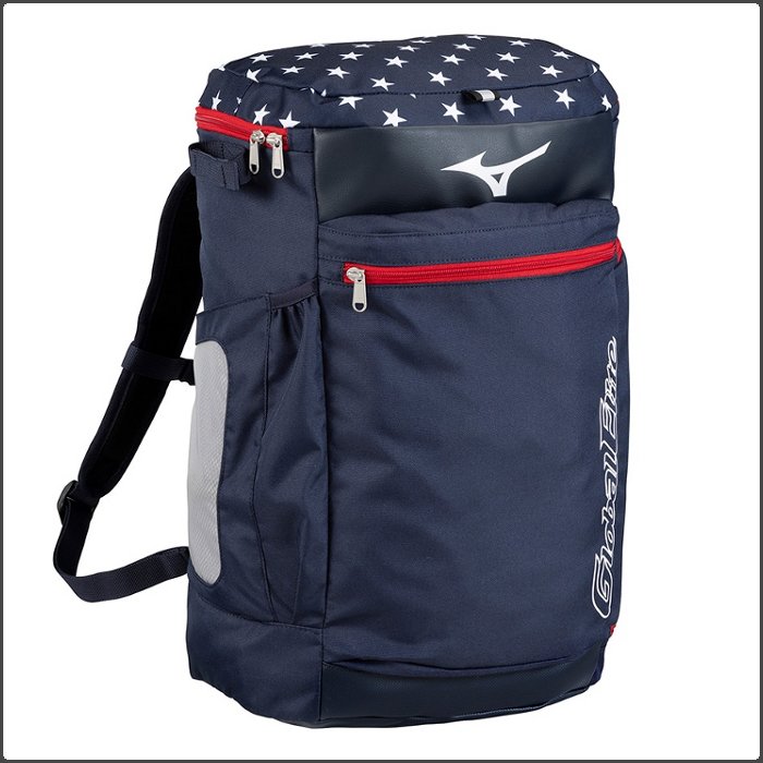 爆買 ミズノ ジュニア バックパック 30L 野球 少年野球 小学生 子ども ソフトボール リュックサック バッグ バット収納可能 ネイビー ブラック mizuno 1FJDC950 | MIZUNO | 01