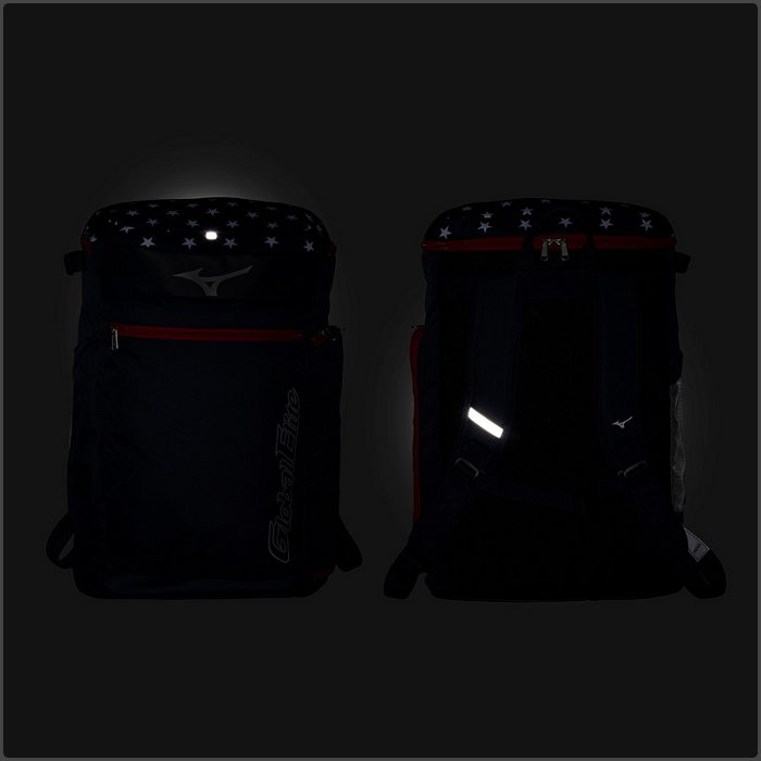 爆買 ミズノ ジュニア バックパック 30L 野球 少年野球 小学生 子ども ソフトボール リュックサック バッグ バット収納可能 ネイビー ブラック mizuno 1FJDC950 | MIZUNO | 10