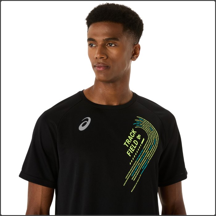 ラテン　競技ウエア ASICS（アシックス） メンズ 半袖Tシャツ マラソン 駅伝 陸上