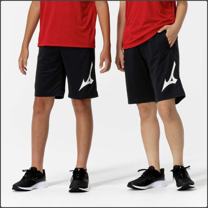 爆買 ミズノ ニットハーフパンツ ジュニア ハーフパンツ ジャージ 運動 スポーツウェア トレーニングウェア ブラック ネイビー 子供服 mizuno 32JDC402 | MIZUNO | 01