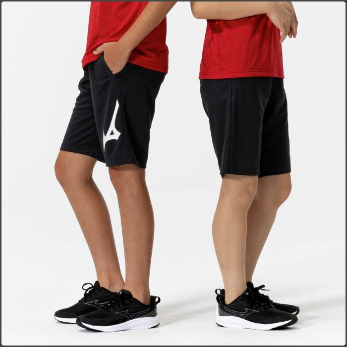 爆買 ミズノ ニットハーフパンツ ジュニア ハーフパンツ ジャージ 運動 スポーツウェア トレーニングウェア ブラック ネイビー 子供服 mizuno 32JDC402 | MIZUNO | 03