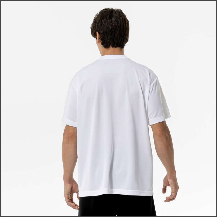 ミズノ メンズ ナビドライ Tシャツ 丸首 半袖 ワンポイント プラクティスシャツ 運動 スポーツウェア トレーニングウェア 白 無地 通学 通勤 mizuno 32MAC190 | MIZUNO | 01
