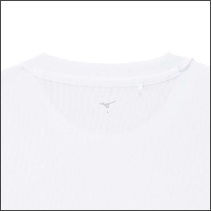 ミズノ メンズ ナビドライ Tシャツ 丸首 半袖 ワンポイント プラクティスシャツ 運動 スポーツウェア トレーニングウェア 白 無地 通学 通勤 mizuno 32MAC190 | MIZUNO | 05