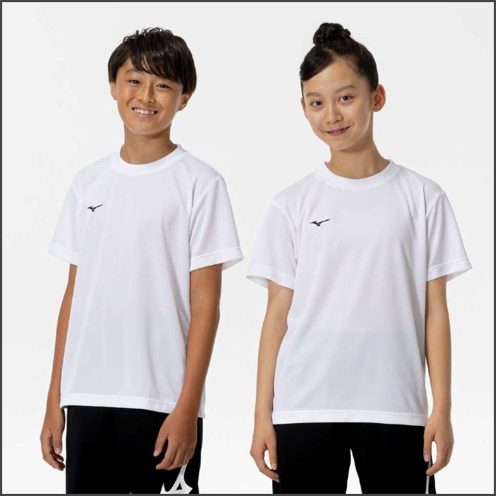 爆買 ミズノ ジュニア ナビドライTシャツ 半袖 トップス ワンポイント 運動 スポーツウェア トレーニングウェア 子供服 小学生 小学校 mizuno 32MAC490 | MIZUNO | 01