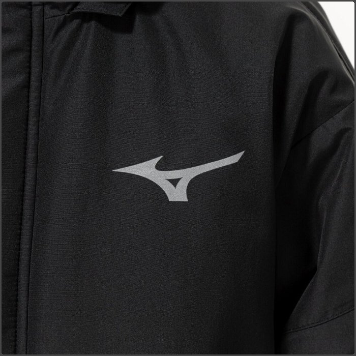 爆買 ミズノ ジュニア 中綿コート 部活 チーム 子ども キッズ ベンチコート ロングコート サッカー トレーニング 防寒 防風 寒さ対策 ブラック mizuno 32MEC950 | MIZUNO | 04