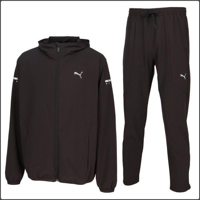 PUMA（プーマ） メンズ ウィンドブレーカー上下セット ウーブン