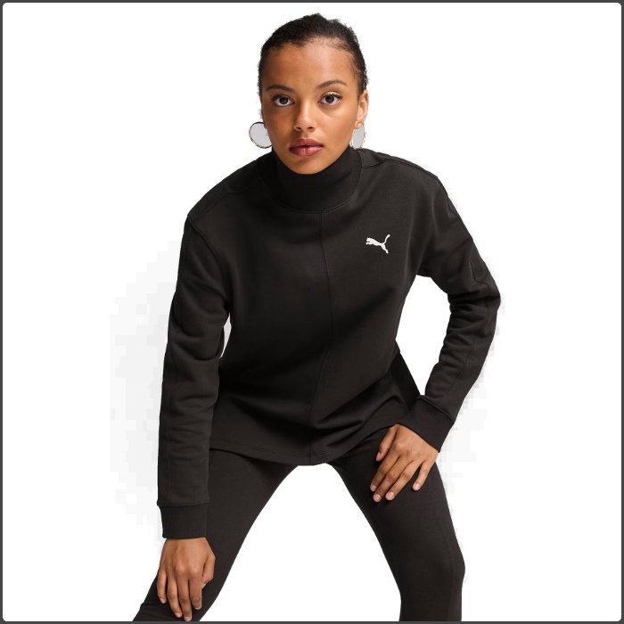 プーマ レディス ハイネック クルースウェット トップス 長袖 カジュアルウェア ルームウェア puma 684207 | PUMA | 02