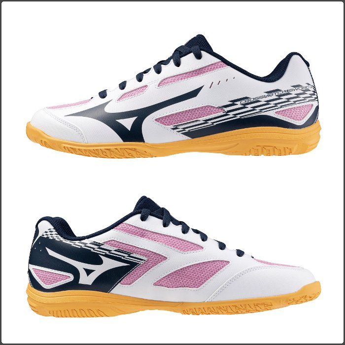 ミズノ メンズ 卓球シューズ クロスマッチソード2 レディース 男女兼用 エントリーモデル インドア 体育館 屋内 練習 卓球 mizuno 81GA2430 | MIZUNO | 01