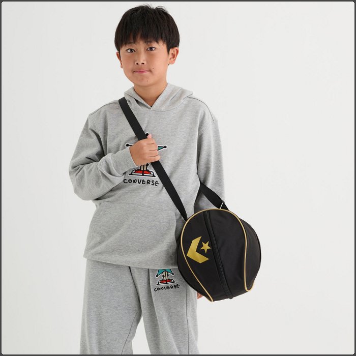 爆買 コンバース バスケットボール ケース バッグ 1個入れ ジュニア 子ども ミニバス ボール入れ 部活 メンズ レディース ブラック converse C2552097 | CONVERSE | 03