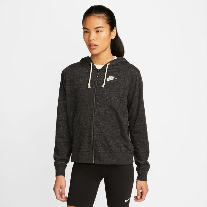 ナイキ レディース フルジップパーカー スポーツウェア トレーニングウェア フリース 運動 スウェット フード ジム NIKE DM6387-010