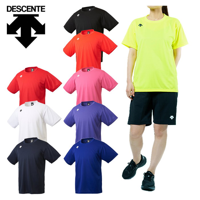 ホワイト インターハイ DESCENTE デサント ノースリーブ シャツ