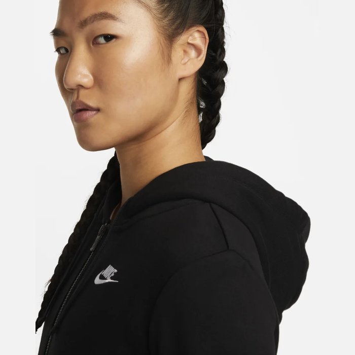 ナイキ レディース フルジップパーカー スポーツウェア トレーニングウェア フリース 運動 スウェット フード ジム NIKE DQ5472-010 NIKE ナイキ レディース フルジップパーカー スポーツウェア