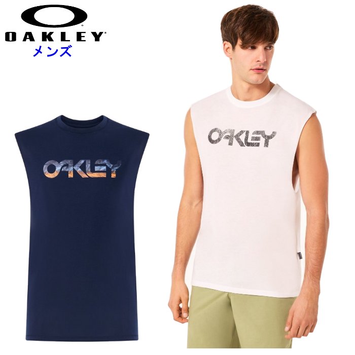 オークリー メンズ ノースリーブシャツ タンクトップ 普段着 スポーツウェア トレーニング 運動 吸汗 速乾 OAKLEY FOA405413