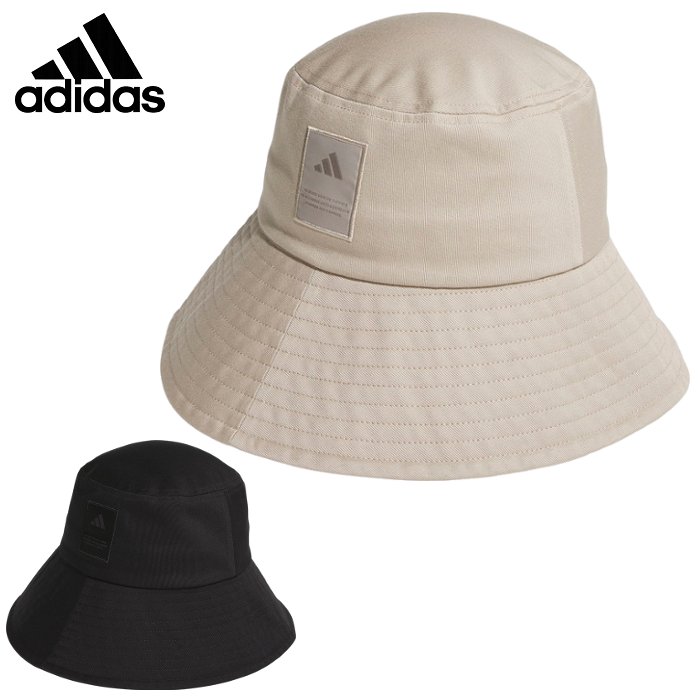 爆買 アディダス レディース バケットハット バケハ キャップ 帽子 紫外線対策 女性 フェス アウトドア ブラック 黒 ベージュ adidas KCE32 | adidas