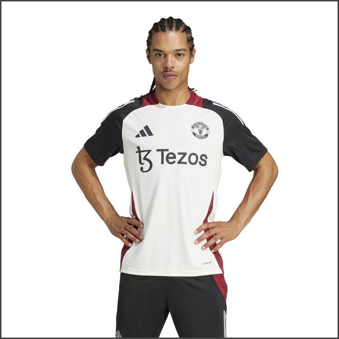 爆買 アディダス 24-25 マンチェスター・ユナイテッドFC トレーニングシャツ サッカー フットサル 練習着 Tシャツ 半袖 スポーツ ウェア 運動 adidas KTE45 | adidas | 02