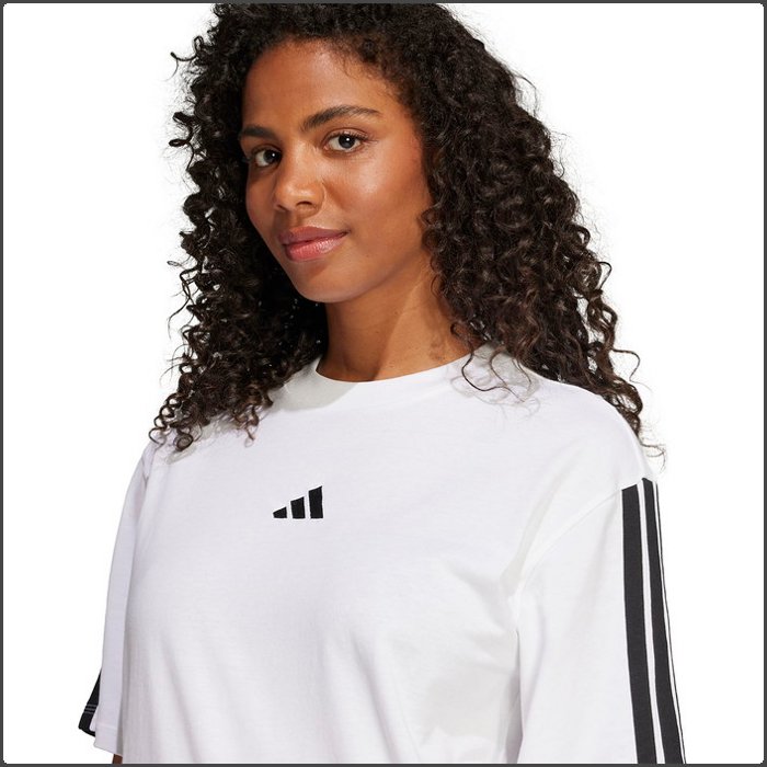 爆買 アディダス レディース 半袖Tシャツ 女性 スポーティー コットン 綿 普段着 トレーニング スポーツウェア ルーズフィット adidas KVC57 | adidas | 04