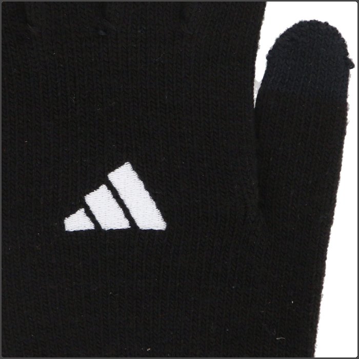 アディダス メンズ 手袋 レディース 男女兼用 グローブ 防寒 寒さ対策 サッカー タッチパネル対応 ブラック adidas MKB93 | adidas | 01
