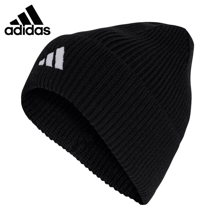 アディダス ニットキャップ メンズ レディース 男女兼用 ニット帽 帽子 ビーニー 冬用 防寒 スポーツ 運動 ブラック adidas MKB96 | adidas