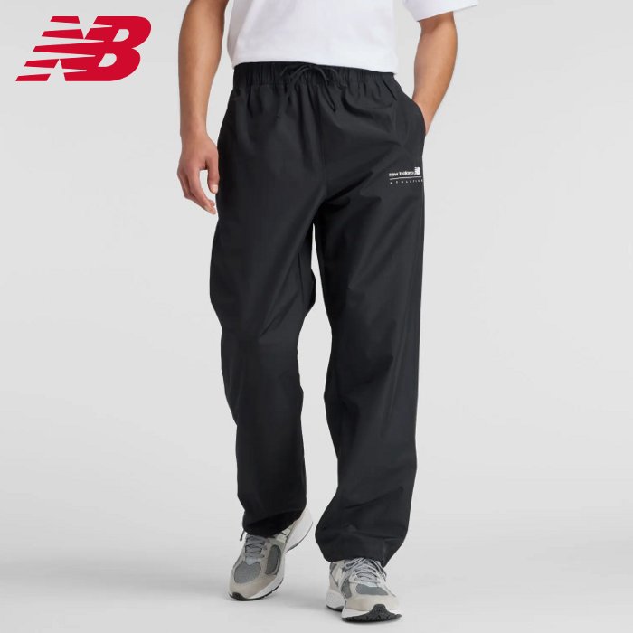 爆買 ニューバランス メンズ ウインドブレーカーパンツ ロングパンツ 運動 スポーツウェア トレーニング はっ水 ブラック new balance MP53548-BK | New Balance
