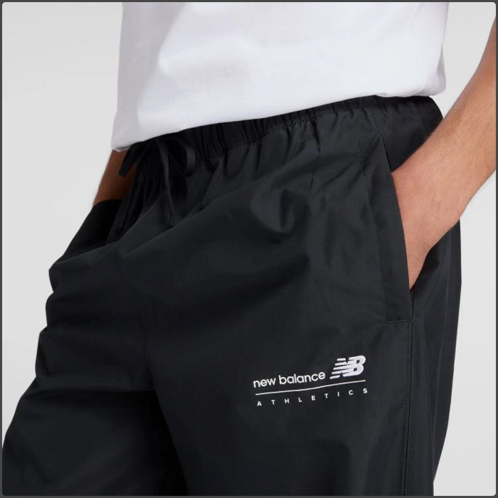 爆買 ニューバランス メンズ ウインドブレーカーパンツ ロングパンツ 運動 スポーツウェア トレーニング はっ水 ブラック new balance MP53548-BK | New Balance | 03