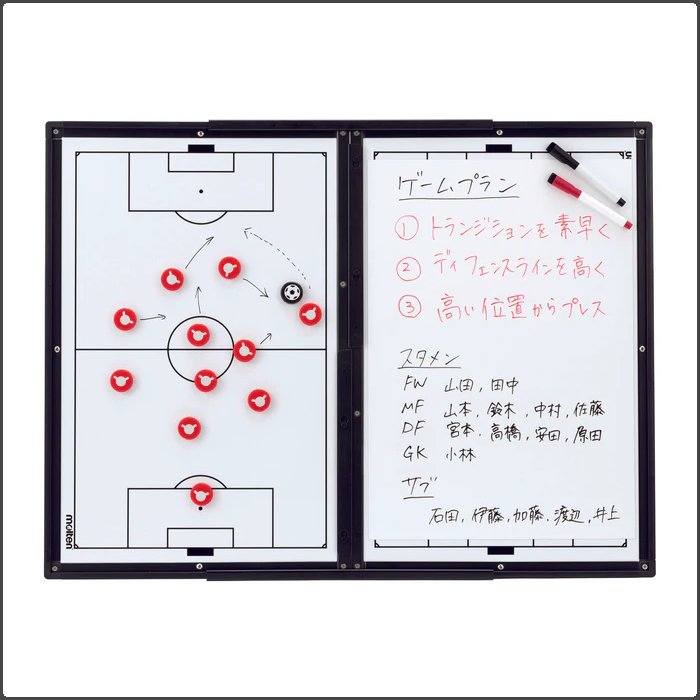 モルテン サッカー大型作戦盤 バッグ付き マグネット マーカーペン付き サッカー 部活 チーム 作戦ボード molten SF0100 | molten | 05