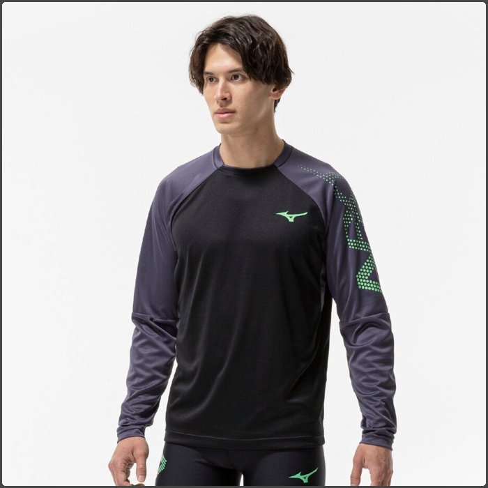 ミズノ N-XT ロングTシャツ 長袖 メンズ レディース ユニセックス 陸上 トレーニングウェア ランニング Tシャツ 運動 スポーツ 吸汗速乾 mizuno U2MAC501 | MIZUNO | 01