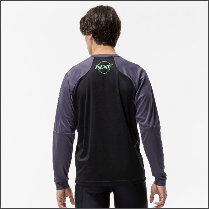 ミズノ N-XT ロングTシャツ 長袖 メンズ レディース ユニセックス 陸上 トレーニングウェア ランニング Tシャツ 運動 スポーツ 吸汗速乾 mizuno U2MAC501 | MIZUNO | 02