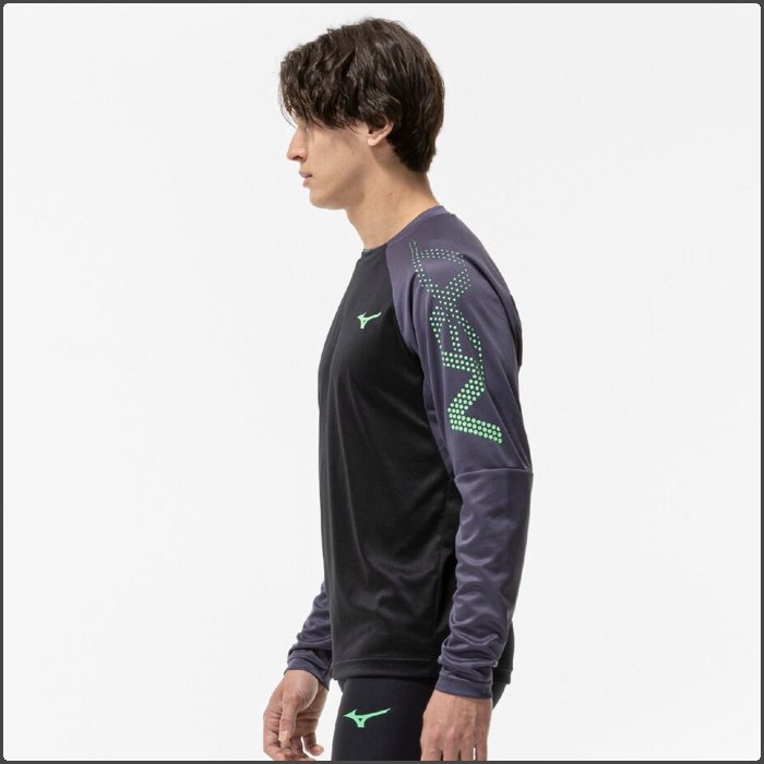 ミズノ N-XT ロングTシャツ 長袖 メンズ レディース ユニセックス 陸上 トレーニングウェア ランニング Tシャツ 運動 スポーツ 吸汗速乾 mizuno U2MAC501 | MIZUNO | 03