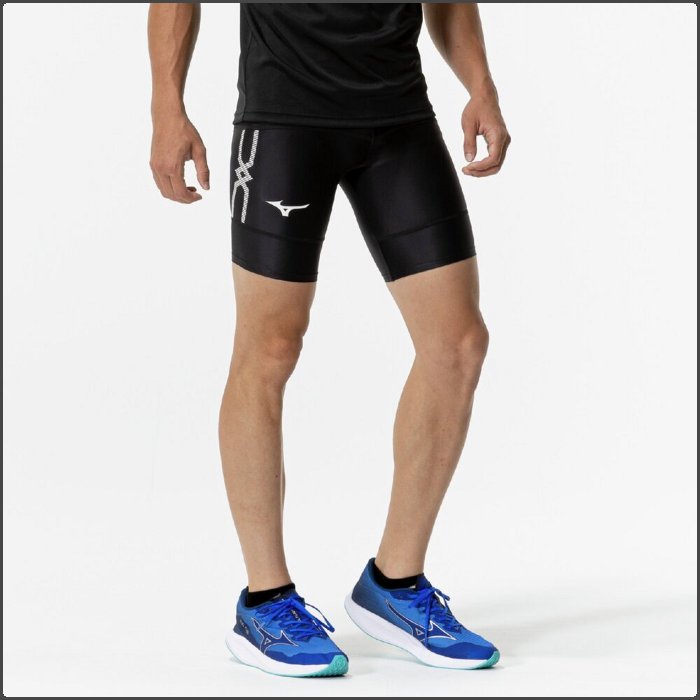 陸上　ユニフォーム　スパッツ MIZUNO（ミズノ） メンズ ハーフタイツ タイツ スパッツ インナー