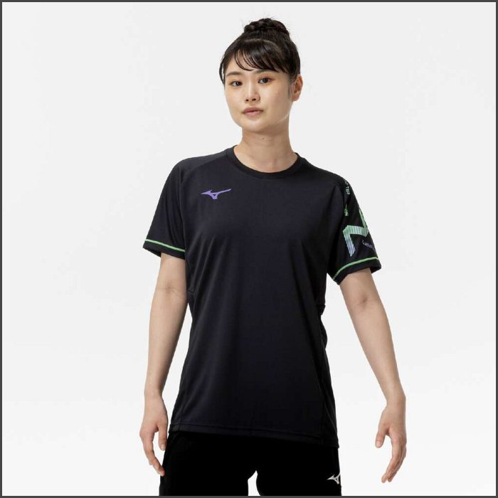 爆買 ミズノ メンズ 半袖プラクティスシャツ レディース 男女兼用 ユニセックス バレーボール N-XT 練習着 トレーニング プラシャツ 部活 mizuno V2MAC001 | MIZUNO | 06