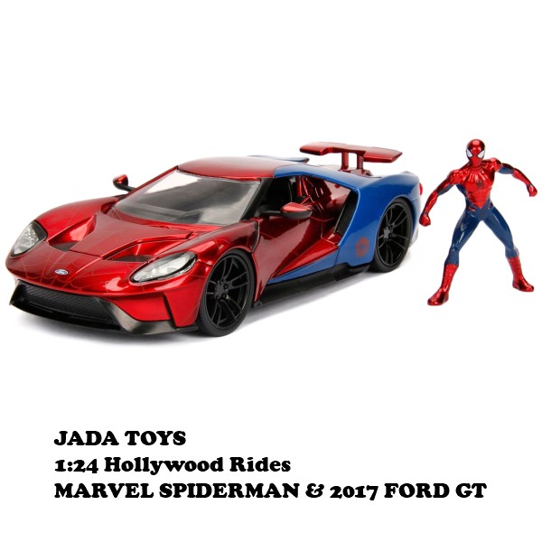 JADATOYS 1/24 MARVEL AVENGERS 1966 CHEVY CORVETTE w/ BLACK WIDOW