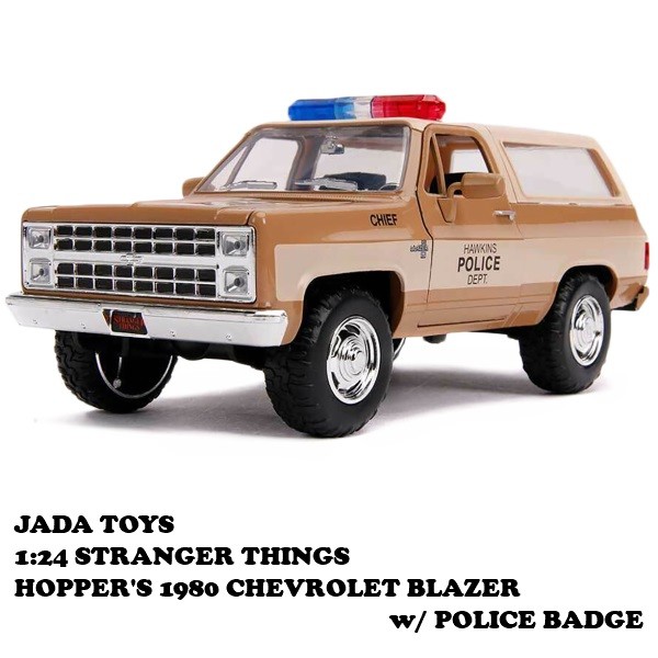 STRANGER THINGS HOPPER'S CHEVY BLAZER 新品 Jada ジャダトイズ 1/24 ストレンジャーシングス 箱入りミニカー