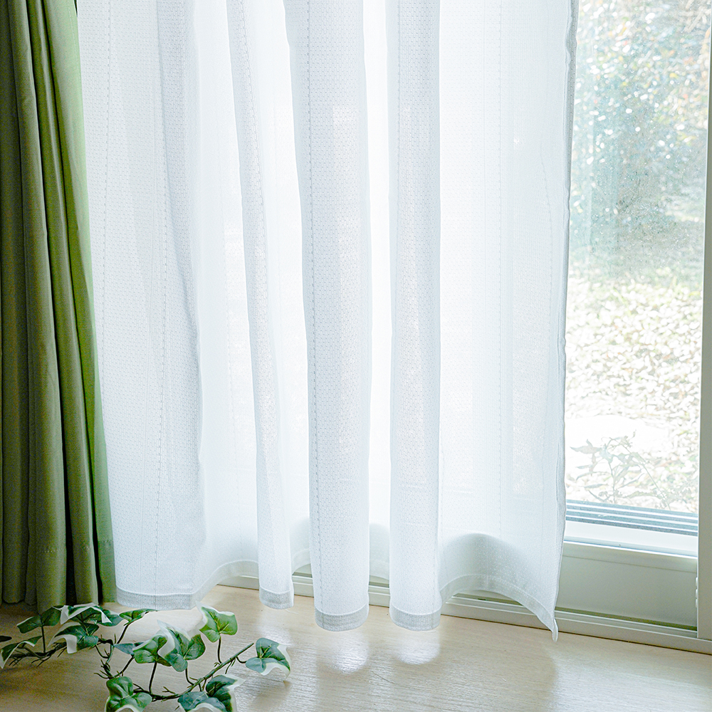 遮熱 レースカーテン 2枚組 遮熱に特化したレースカーテン 幅100cm×丈