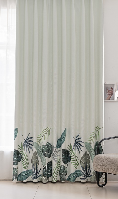 モンステラ柄 カーテン 2枚セット おしゃれ 幅100cm×丈135/178/200cm 3