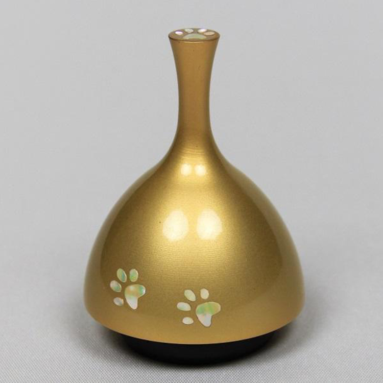 ECHO（エコー）肉球 金色 螺鈿仕上げ　お仏壇　小物　おしゃれ　かわいい　シンプル　小さい　ペット　 感動葬儀。 FUNE