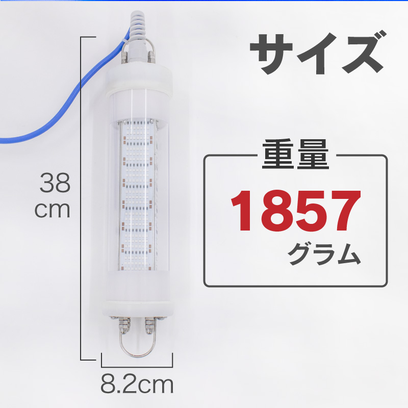 集魚灯 青 200w 10000ルーメン LED 集魚ライト 水中集魚灯 12v 青色