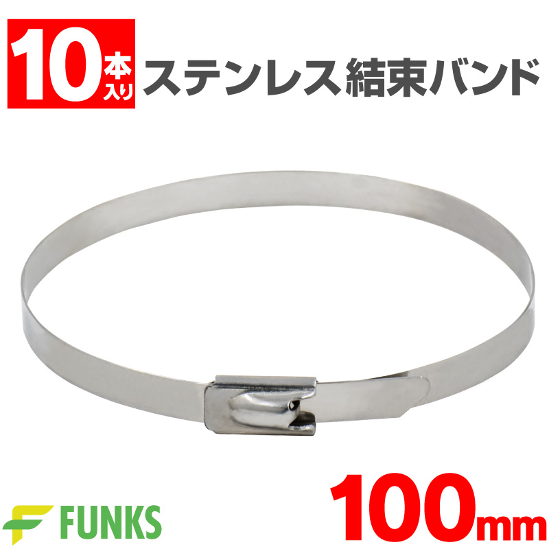 結束バンド ステンレス 100mm ケーブルタイ ステンレスバンド