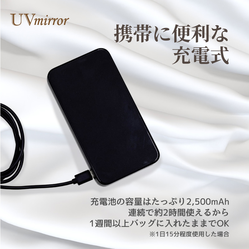 FUNKS UVカメラ ミラー UVミラー UVカメラ付きミラー 日焼け止め