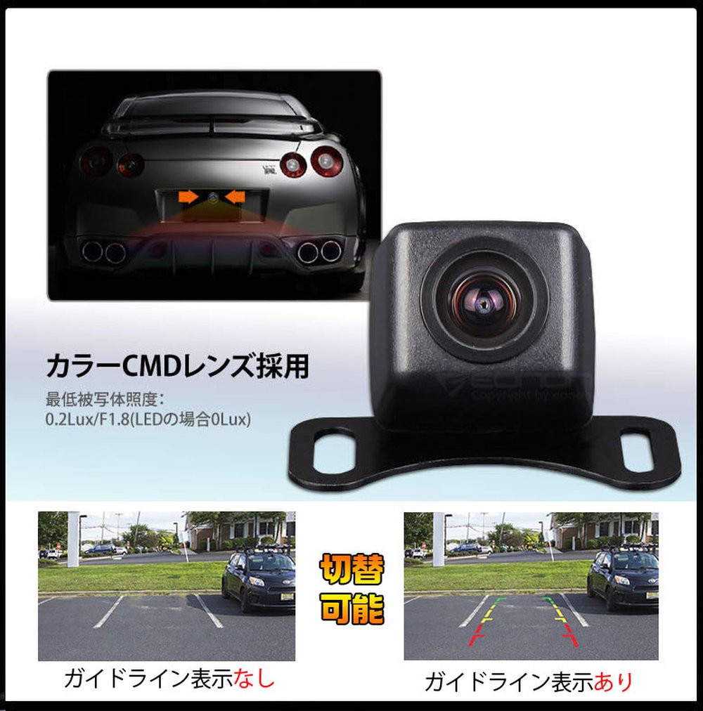 5インチオンダッシュモニターバックカメラセット 映像2チャンネル 小型