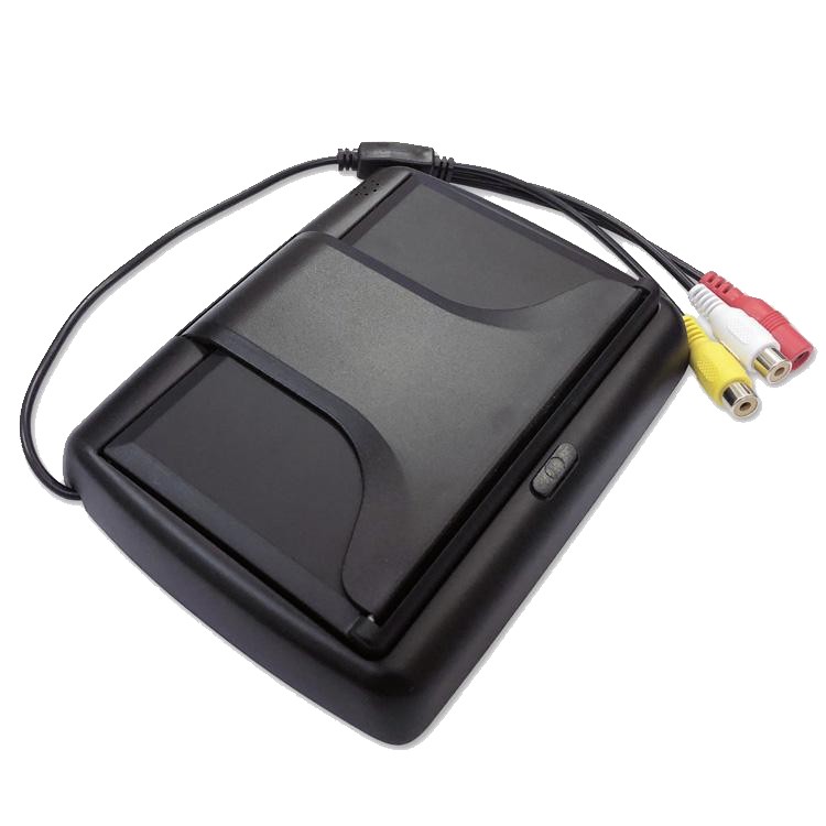 5インチフリップアップモニター 折り畳み式 ワイド画面 映像入力2系統