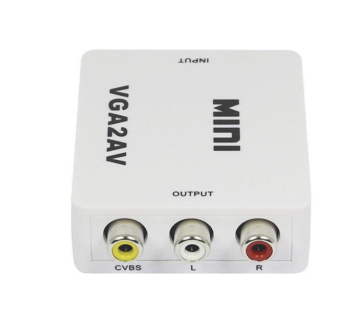 VGA⇒AV（コンポジット）変換アダプタ 音声出力 NTSC、PAL変換