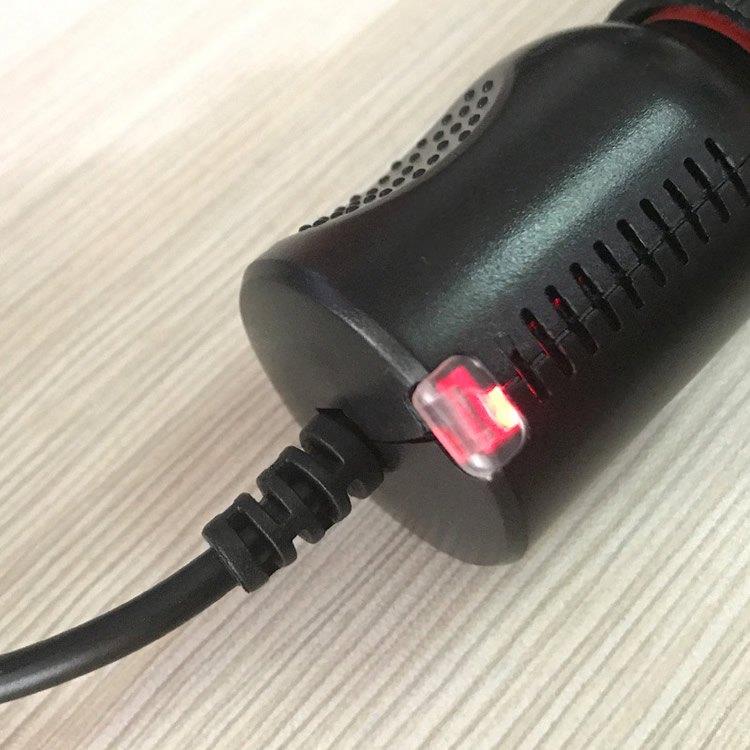 電源用シガーソケットケーブル 約3.5m 入力12V/24V両対応 5V/2A出力