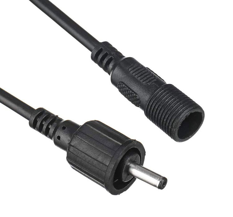 DC延長コネクタ 防水仕様 電源延長ケーブル 3メートル 外径3.4mm 内径