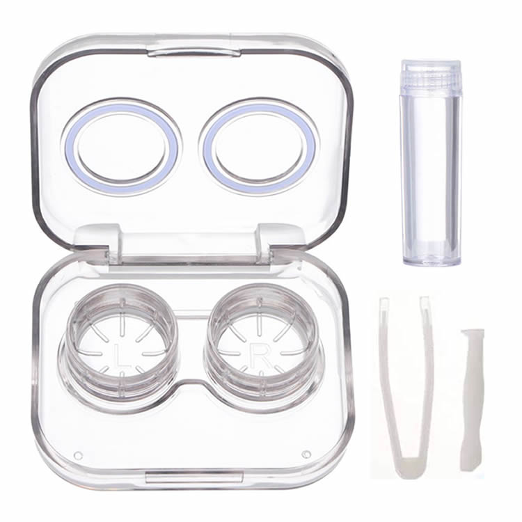 カラコンケース 4色分け クリアコンタクトレンズケース 4個セット 外出